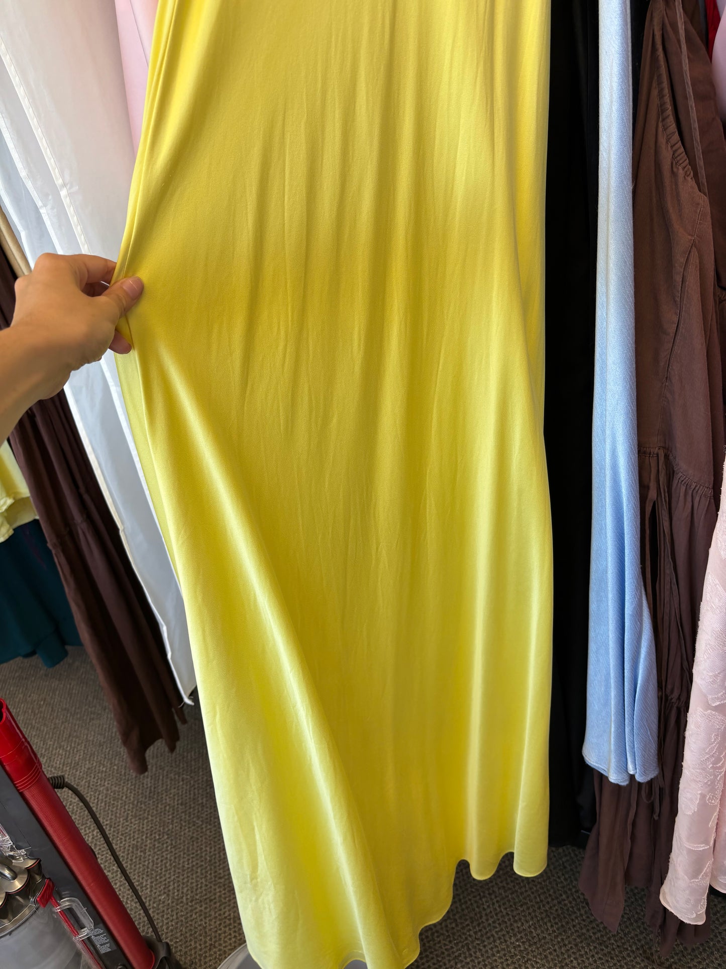 EX RENTAL Bec and Bridge Amber V Maxi Citron Dress Sz 14