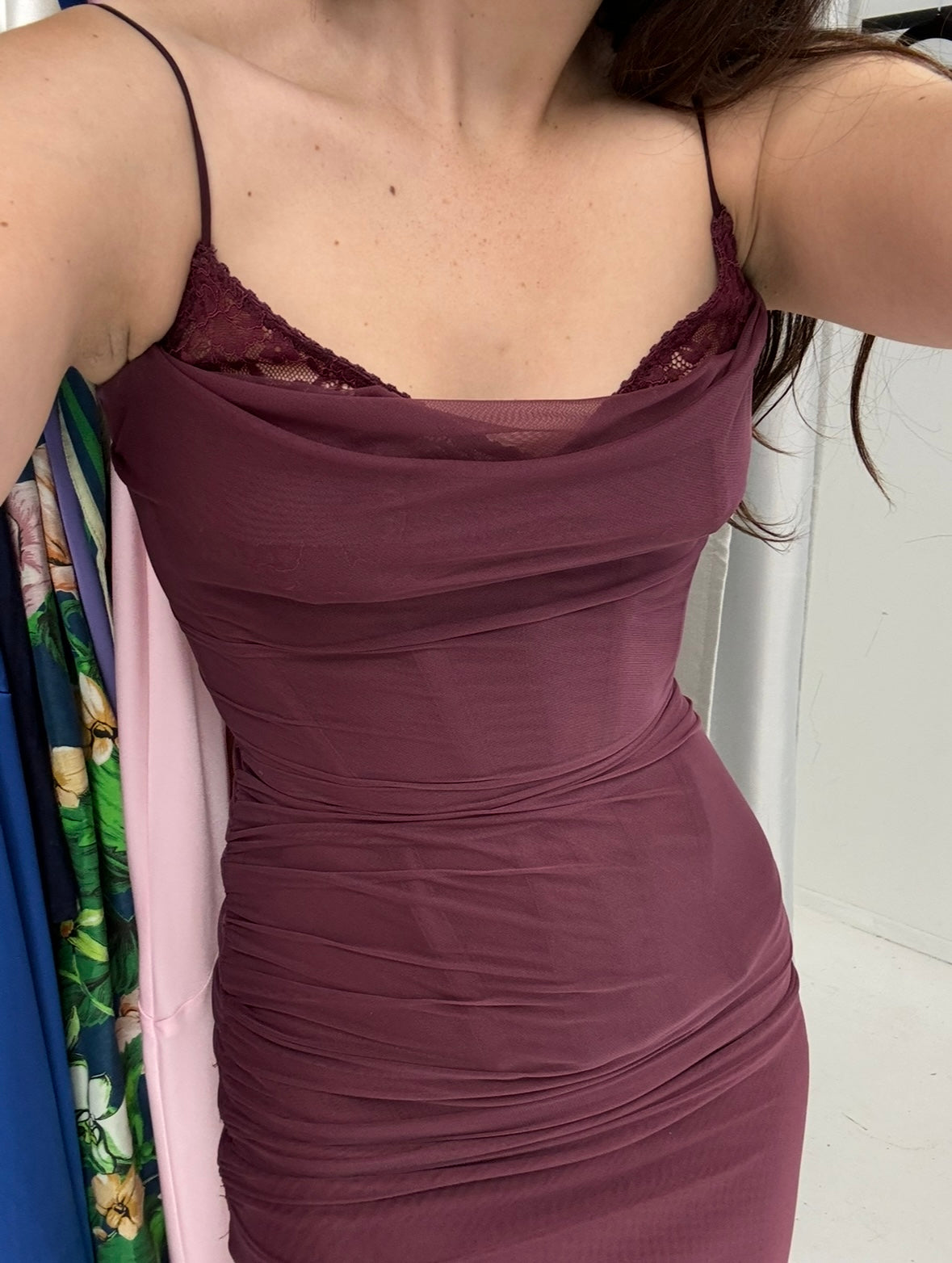 House of CB Katarina Dress Sz XS Wine