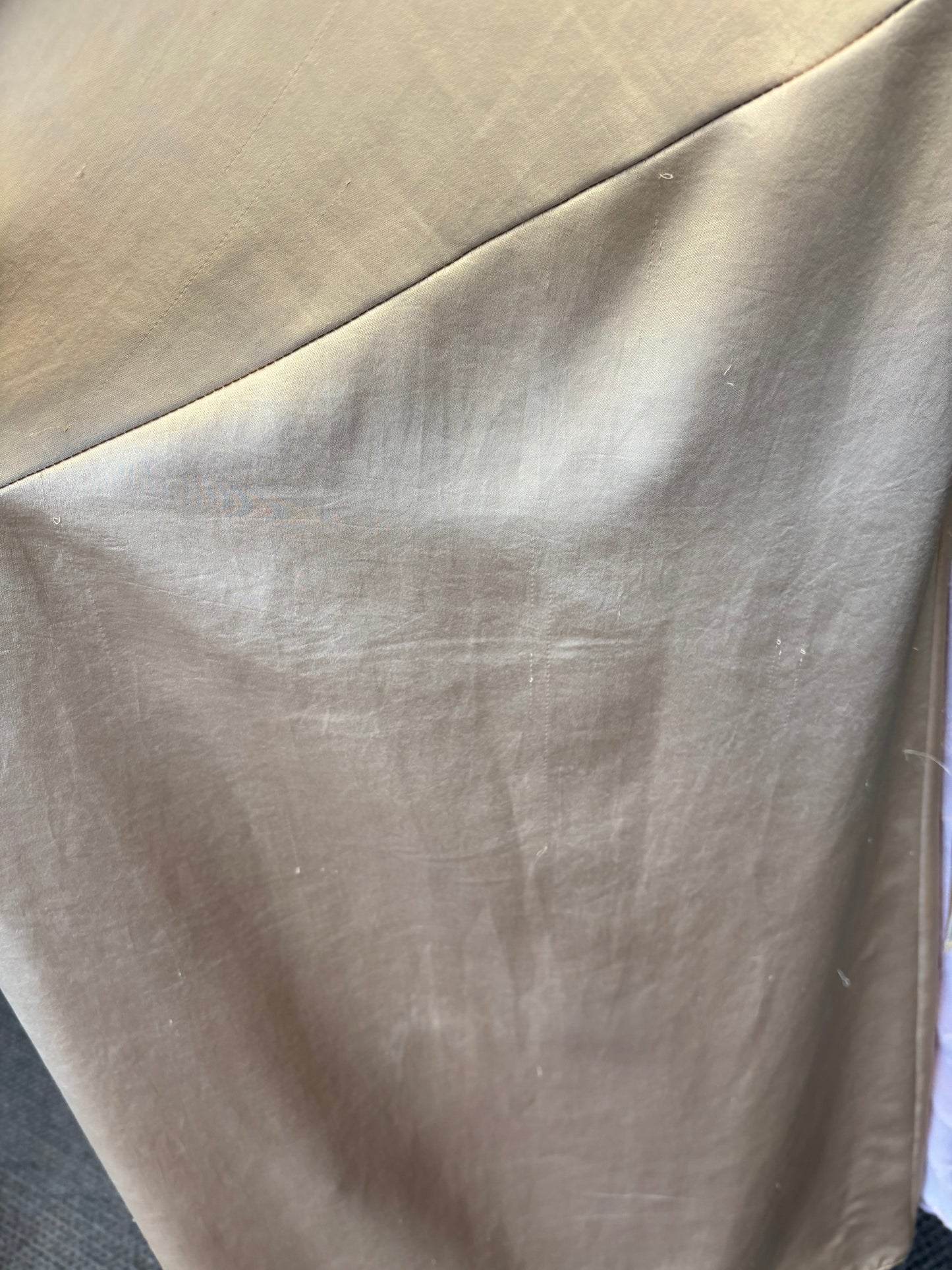 EX RENTAL Arcina Ori Daniella Halter Dress Light Gold Sz 6