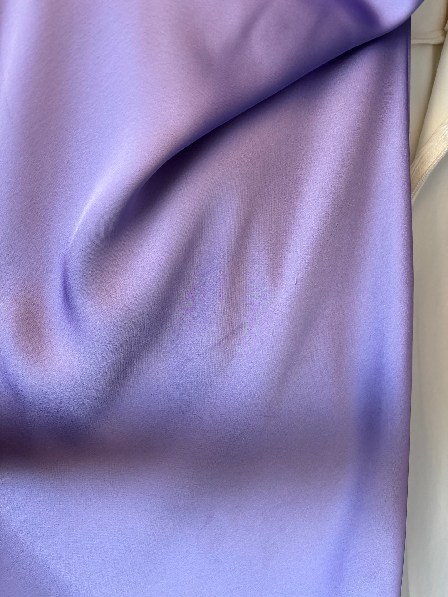 EX RENTAL Norma Kamali Bias-Cut Satin Halter Gown Purple Sz M