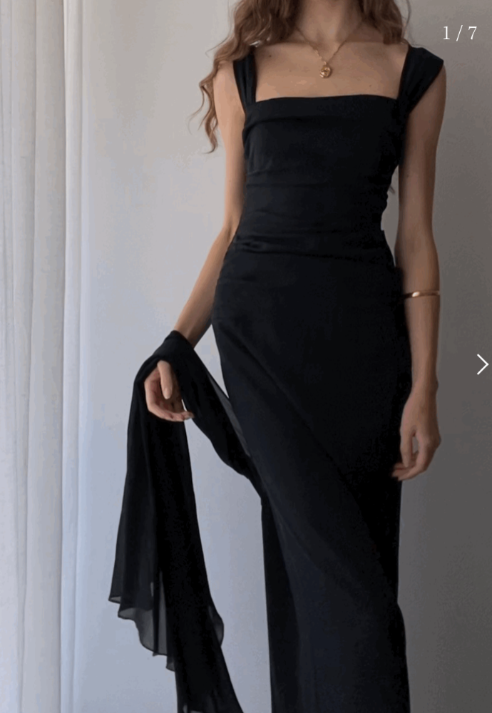 Runaway Vintage Black Dress Sz 8-10