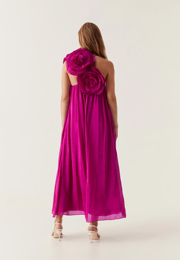 Aje Quintessa Dress Sz 12 Magenta