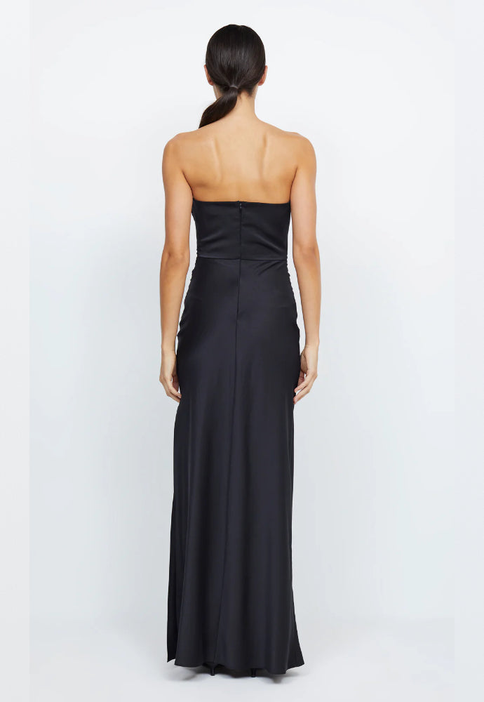 Bec and Bridge Eternity Strapless Maxi Dress Black Sz 6