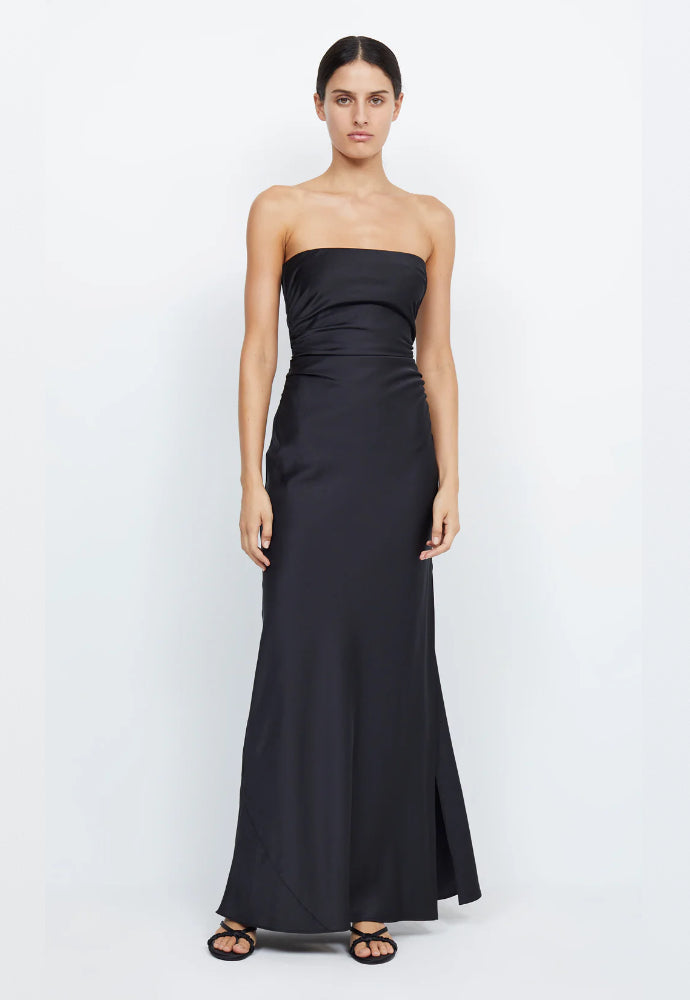 Bec and Bridge Eternity Strapless Maxi Dress Black Sz 6