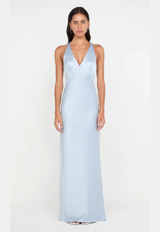 Bec and Bridge Dreamer V-neck dress blue Sz S