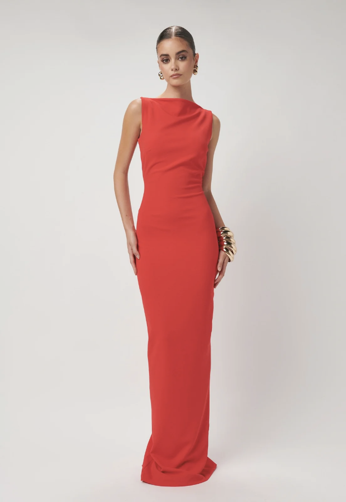 Effie Kats Verona Gown Red Sz M