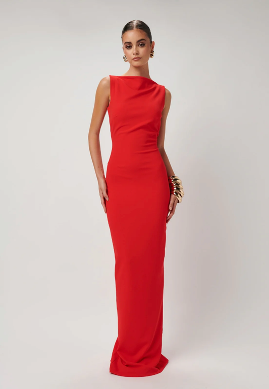 Effie Kats Verona Gown Red Sz M