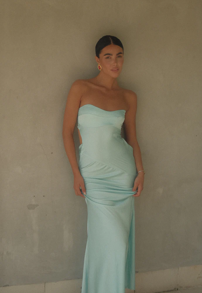 Hugo Dress Aqua Sz M