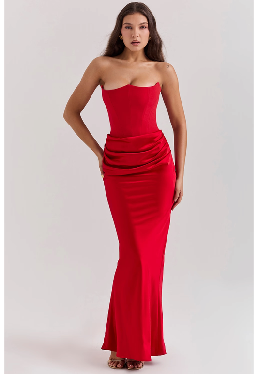 House of CB Persephone Dress Sz M Red