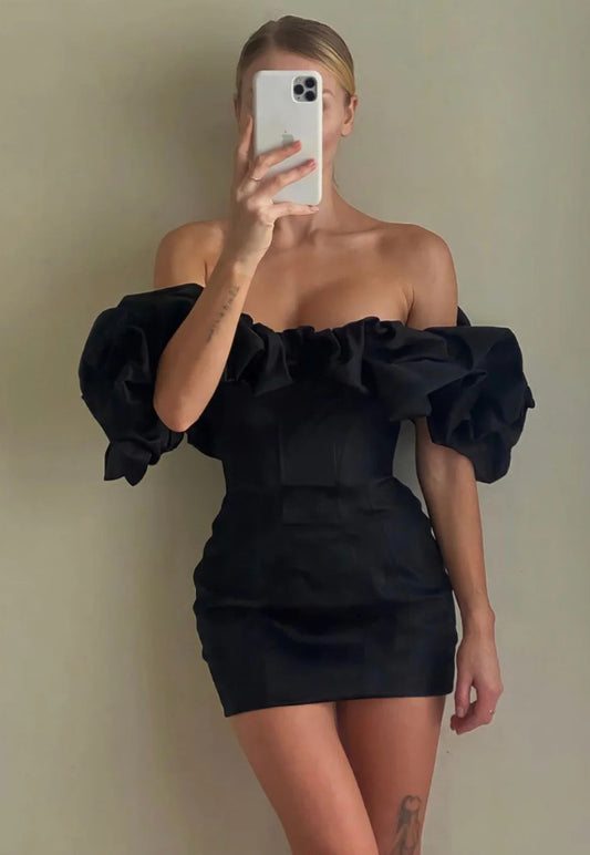 House of CB Selena Dress Black Sz 12