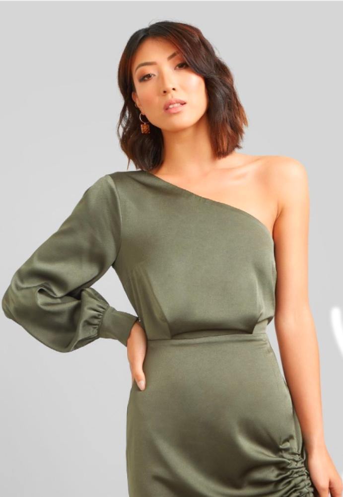 Kookai Vangeline Dress Khaki