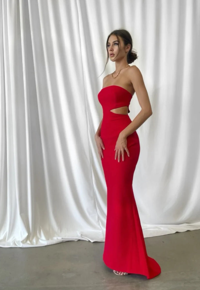 lexi red dress Sidney Dress - Deep Red, AU/UK 6
