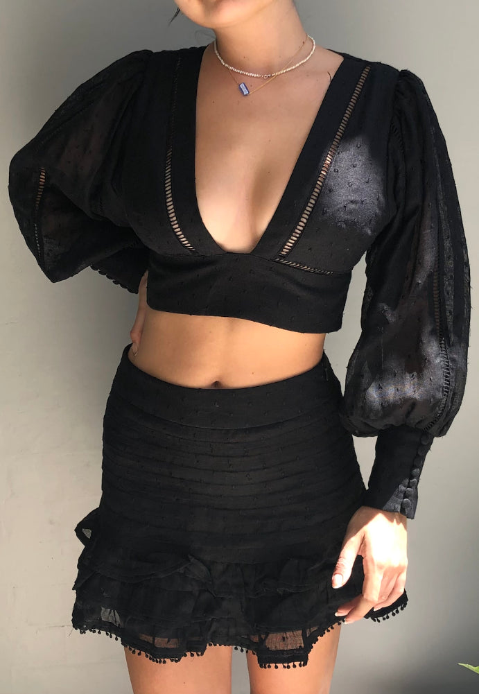 Mackenzie Mode Black Set Sz 10 - Dress Rental NZ