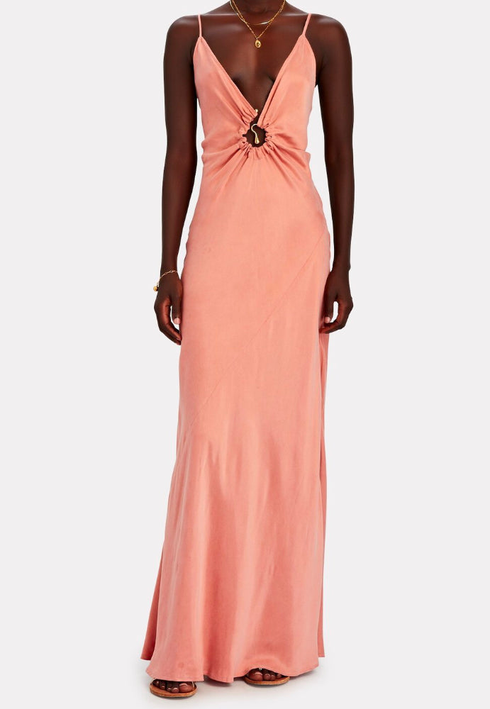 Wynn Hamlyn Moon Slip Dress Blush Sz 8 - Dress Rental NZ