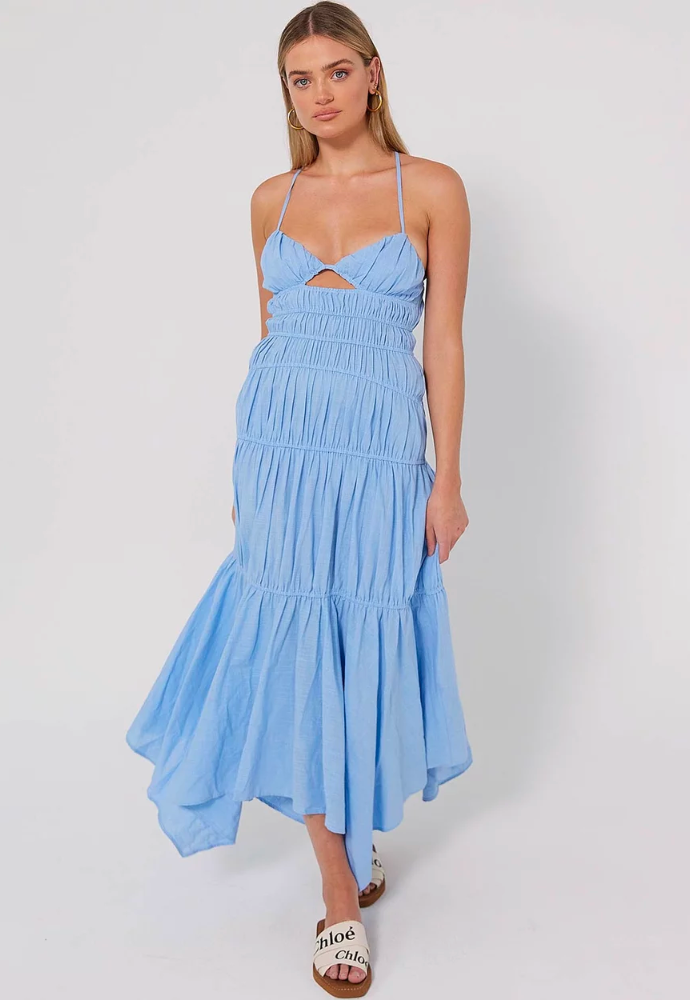 Runaway Tahlia Dress Sz 8 Blue - Dress Rental NZ