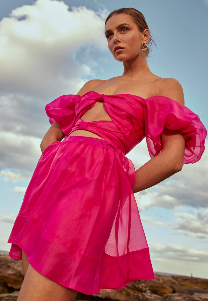 Sonya Zuri Mini Dress Pink Sz 8