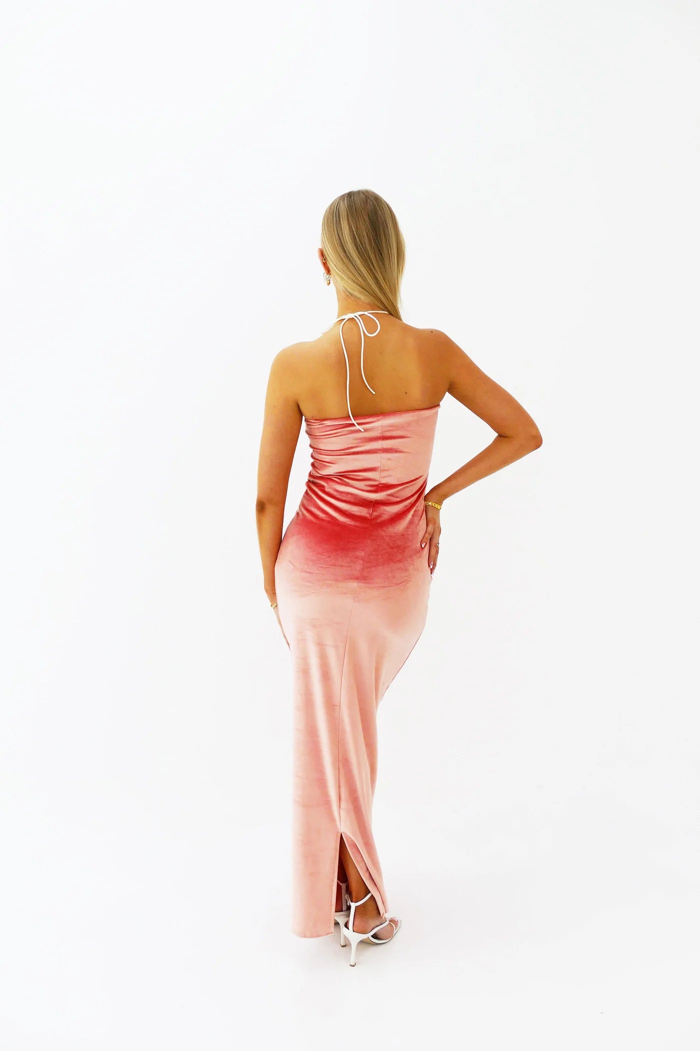 HNTR the Label Lulu Gown Pink - Dress Rental NZ