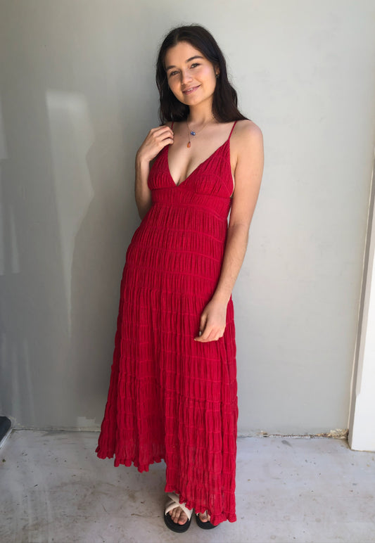 Ruby Mirella Cami Dress Red Sz 8 - Dress Rental NZ